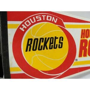 Vintage Houston Rockets Basketball Pennant Official License